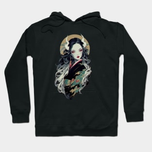 Japanese Demon Lady Hoodie